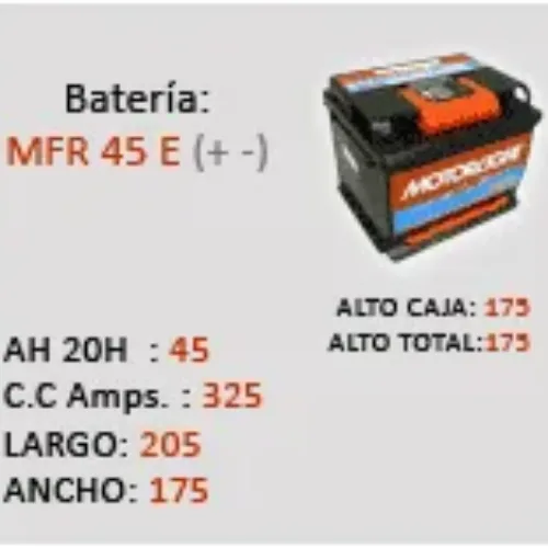 Batería MOTORLIGHT MFR 55 D